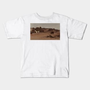 Modern Tombs, Aswan, Egypt by Elihu Vedder Kids T-Shirt